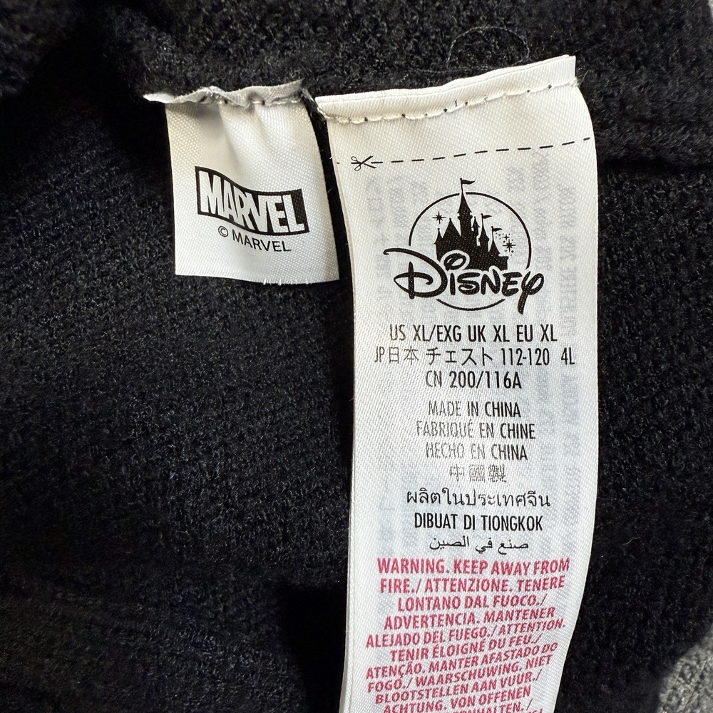 Disney Marvel Black Panther Sweater Mens XL Black Chunky‎ Cable Knit Pullover - Picture 6 of 10